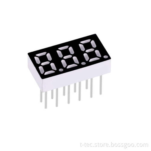 Chinese Special Wavelength LED Supplier: Hot Sell 0.25inch 3 Digits 7 Segment PCB Based LED Display Module at Competitive Price